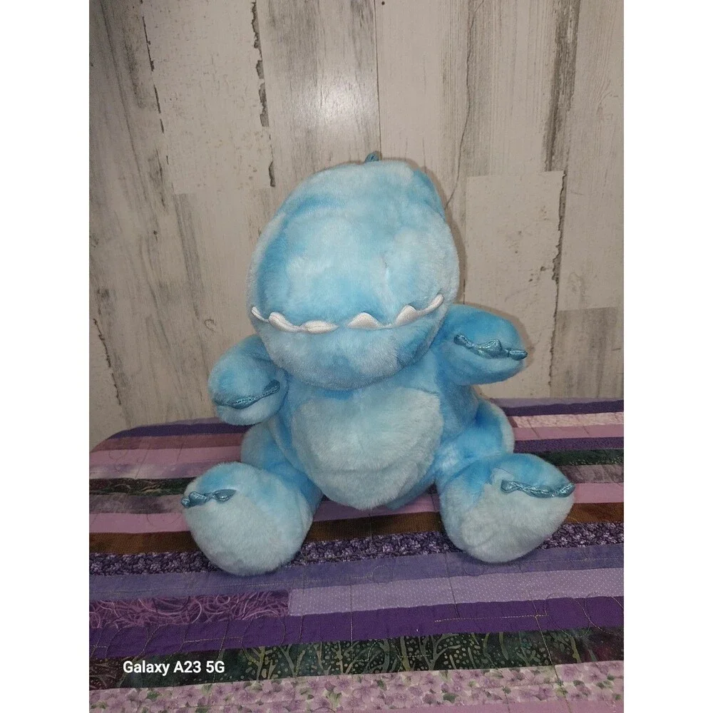 FAO Schwarz Glow Brights LED ROAR Sound Blue Dinosaur 11
